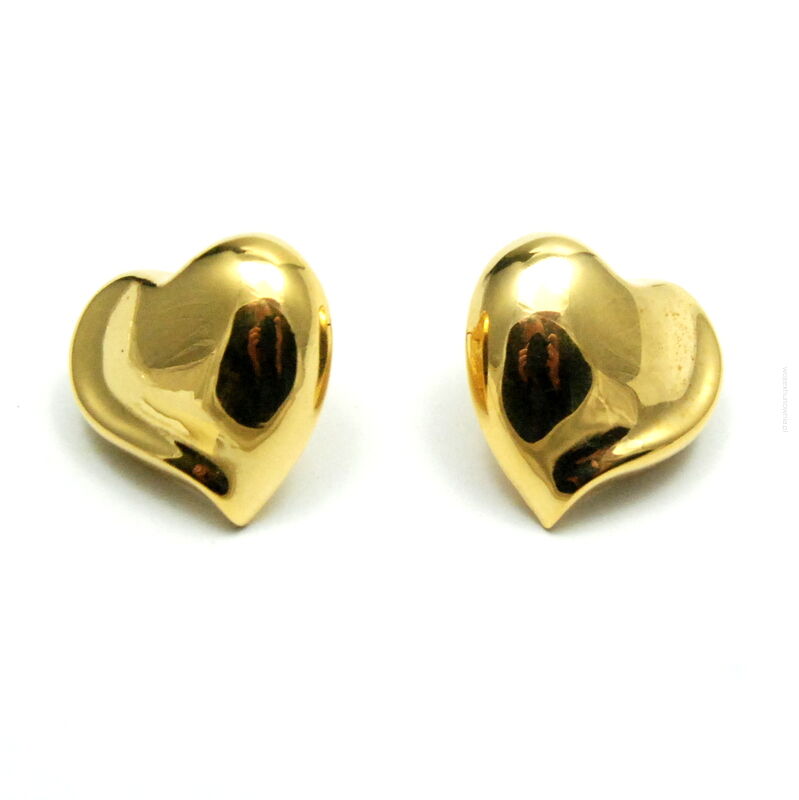 KOLCZYKI OZDOBNE SERCA W ZŁOTYM KOLORZE                                                                         (6680 SAH)