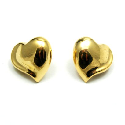 KOLCZYKI OZDOBNE SERCA W ZŁOTYM KOLORZE                                                                         (6680 SAH)