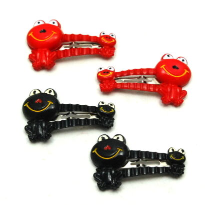 PYKI / SPINKI DO WŁOSÓW DZIECIĘCE "ŻABKI" 4 SZTUKI (0317-182)