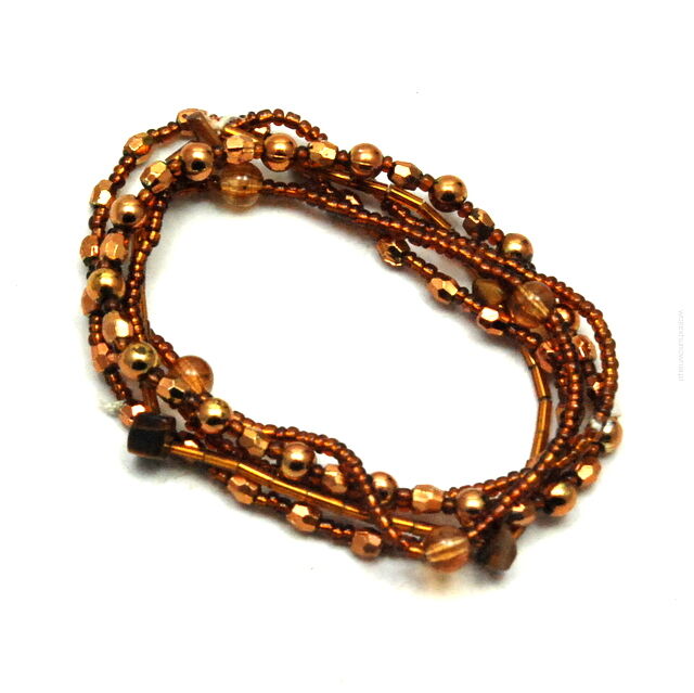 BRANSOLETKI Z KORALIKAMI NA GUMCE – WIELOKOLOROWE                (BRGU-14)