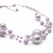 NASZYJNIK / WISIOREK Z FIOLETOWYMI KORALIKAMI (N-0701/2/2R A SAM B) - 3