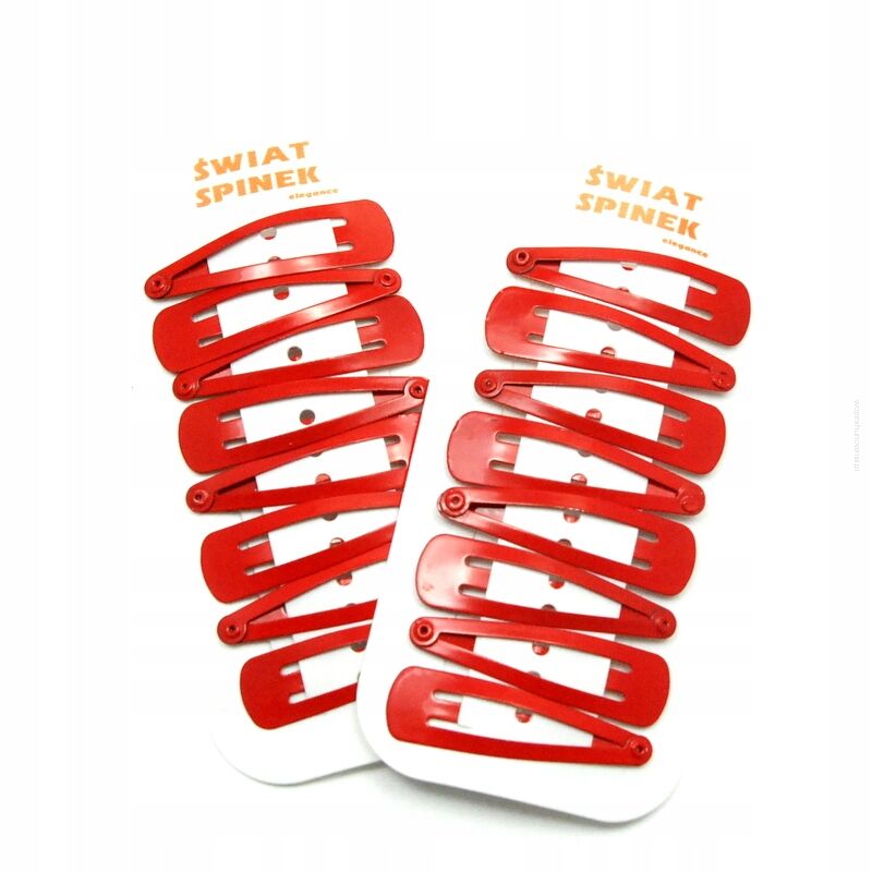 PYKI / SPINKI CZERWONE-DZIECIĘCE DO WŁOSÓW 16 SZTUK                                                                                                 (0169-1 SAH)