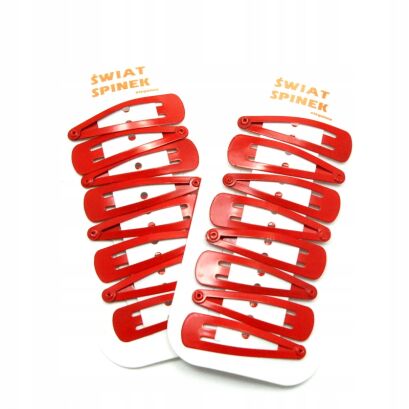 PYKI / SPINKI CZERWONE-DZIECIĘCE DO WŁOSÓW 16 SZTUK                                                                                                 (0169-1 SAH)