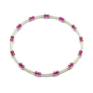 BRANSOLETKI METALOWE SPRĘŻYNKI KOLOROWE 6 SZTUK                (1416-1 SAM) - 3