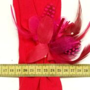 OPASKA NA GŁOWĘ ELASTYCZNA Z KWIATEM RÓŻOWA (0738 SA) - 3