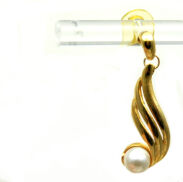 KOLCZYKI OZDOBNE WISZĄCE Z PEREŁKĄ                                                                                0611-58 SA - 3