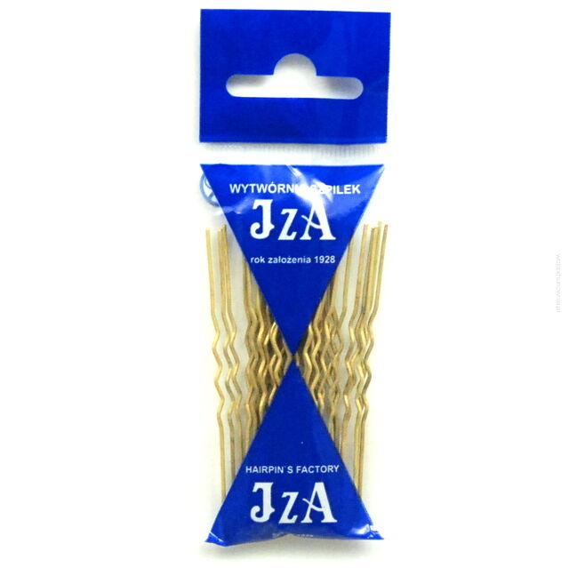 KOKÓWKA FRYZJERSKA KARBOWANA ZŁOTA 6.5 CM 20 SZTUK                              (B065/20)