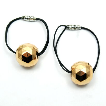 GUMKI DO WŁOSÓW Z OZDOBNĄ KULKĄ 2 SZTUKI                                   (0193-3 SAH)