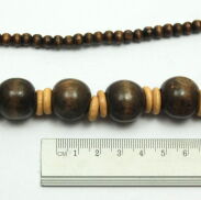 KORALE DREWNIANE BRĄZOWE    0613-1002 - 3