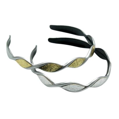 OPASKI DO WŁOSÓW FALOWANE OZDOBNE 6 SZTUK                                                                         (9452 SAM)