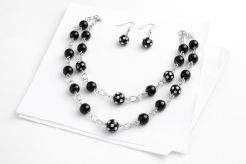 KOMPLET NASZYJNIK + KOLCZYKI                                                                            0624-90