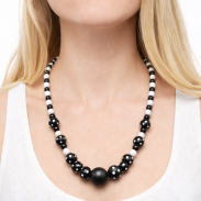 KORALE KULE CZARNO-BIAŁE 0611-14 - 2