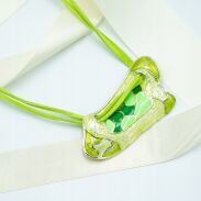 NASZYJNIK / WISIOR NA RZEMYKU Z ODDOBNĄ ZAWIESZKĄ                                                    (0612-1043 SAHG) - 4