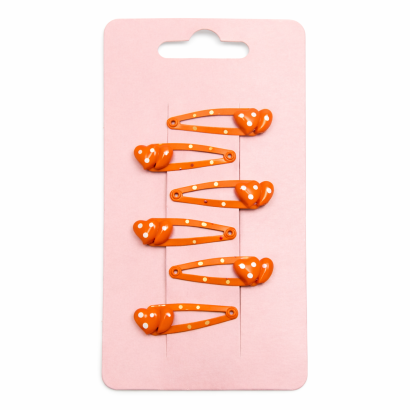 SPINKI / PYKI DO WŁOSÓW Z SERDUSZKAMI 6 SZTUK (0301-17 SAH)