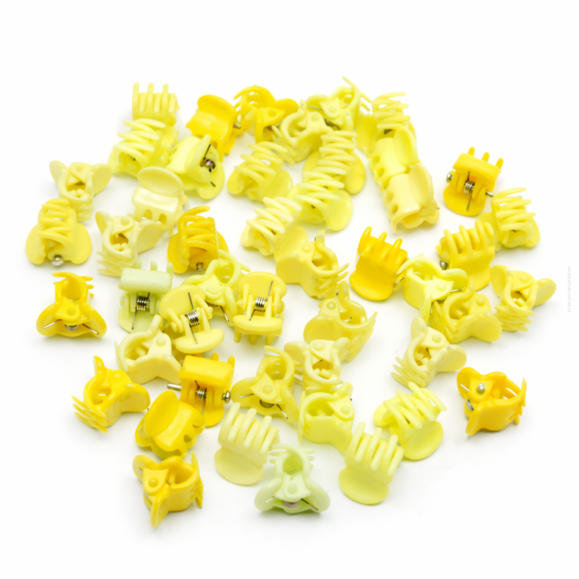 SZCZĘKI / KRABIKI MINI MIX ŻÓŁTY 50 SZTUK                                                                                 (0146-7 SAH)