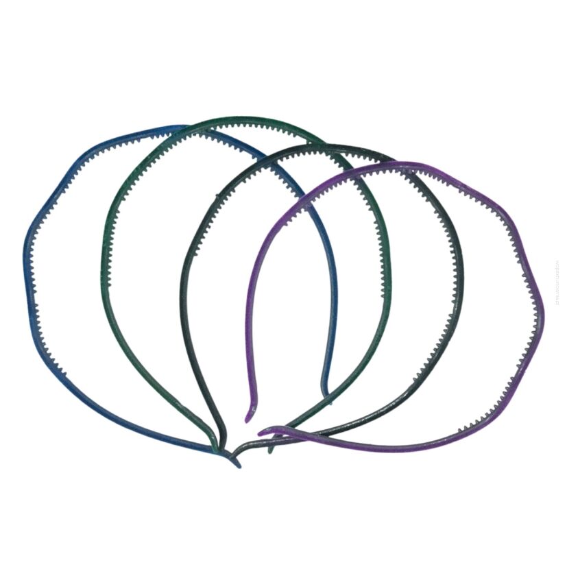 OPASKI DO WŁOSÓW CIENKIE KOLOROWE 12 SZTUK                                                                                              (9323 SA)