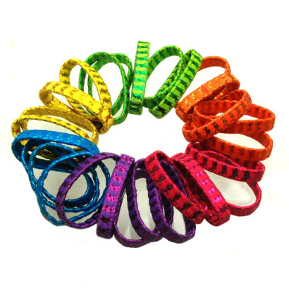 GUMKI DO WŁOSÓW KOLOROWE BEZ BLASZKI (50 SZTUK) 179-002-502