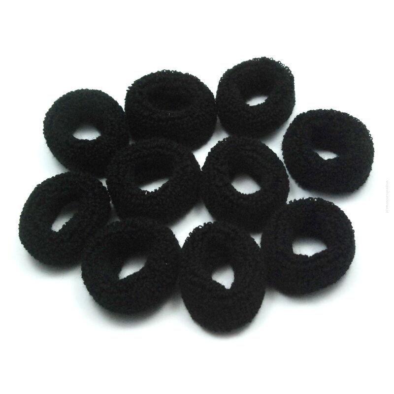 GUMKA FROTKA DO WŁOSÓW PUCHATA CZARNA 20 SZTUK                                                          (0102 SA)