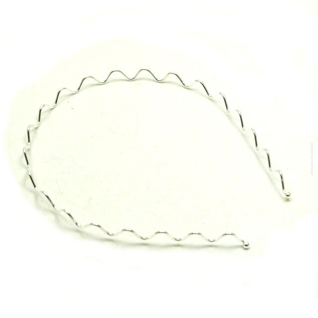 OPASKI DO WŁOSÓW METALOWE ZYGZAKI 6 SZTUK                                                             (0176-504 SA)