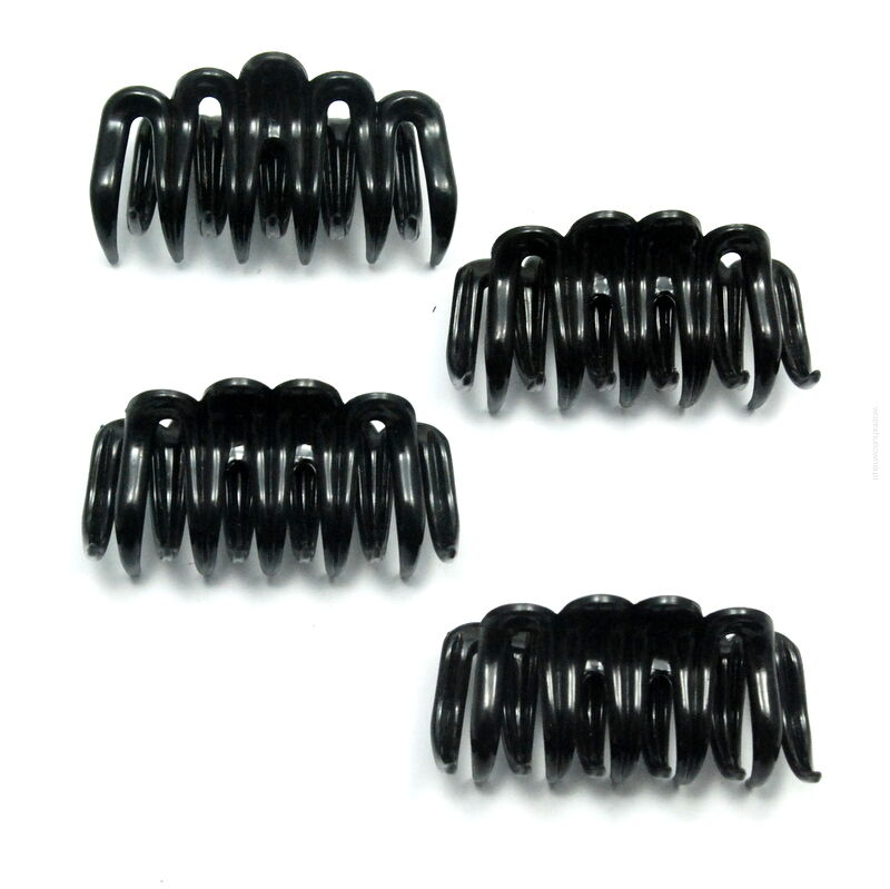 SZCZĘKI DO WŁOSÓW ŚREDNIE CZARNE 6 SZTUK                                                (0123-500 SAM)