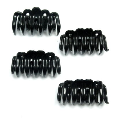 SZCZĘKI DO WŁOSÓW ŚREDNIE CZARNE 6 SZTUK                                                (0123-500 SAM)