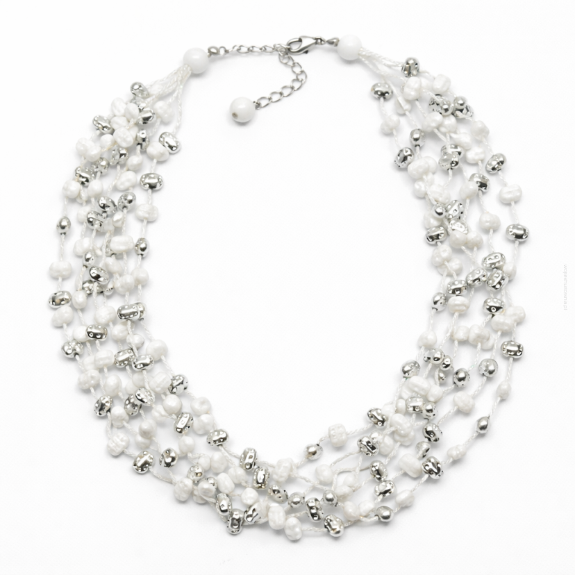 NASZYJNIK / WISIOREK Z DROBNYMI KORALIKAMI (N-306/10/GR K SAM B)