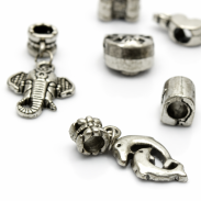 ELEMENTY METALOWE DO BRANSOLETKI MIX WZORÓW 10 SZTUK                      3857 - 2