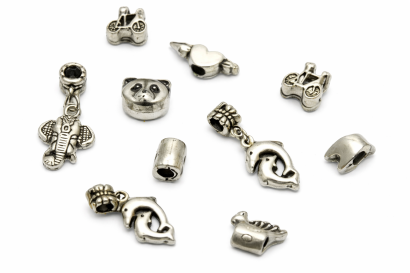 ELEMENTY METALOWE DO BRANSOLETKI ZWIERZĄTKA (10 SZT) 3857