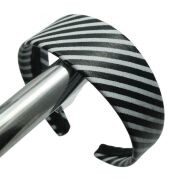 OPASKI SZEROKIE W CZARNO-BIAŁE PASKI 4 SZTUKI (7431-1 SAM) - 3