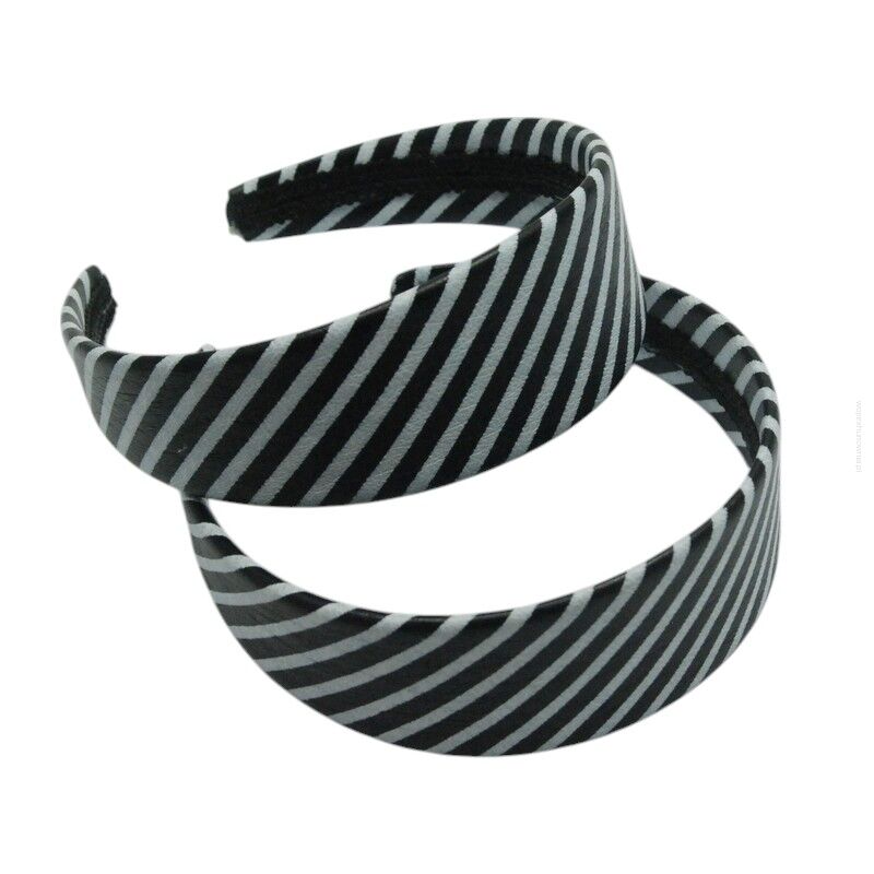 OPASKI SZEROKIE W CZARNO-BIAŁE PASKI 4 SZTUKI (7431-1 SAM)