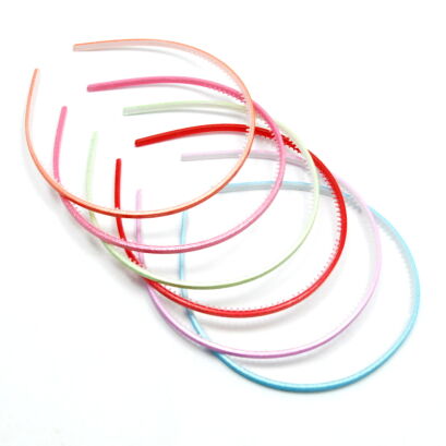 OPASKI DO WŁOSÓW CIENKIE WIELOKOLOROWE 12 SZTUK                                     (0323-41 SA)