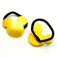 GUMKI DO WŁOSÓW OZDOBNE ŻÓŁTE-MISIE 2 SZTUKI (0811 SA) - 2