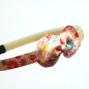 OPASKI DO WŁOSÓW Z KOKARDKAMI 6 SZTUK KREMOWE (0110 SA) - 3