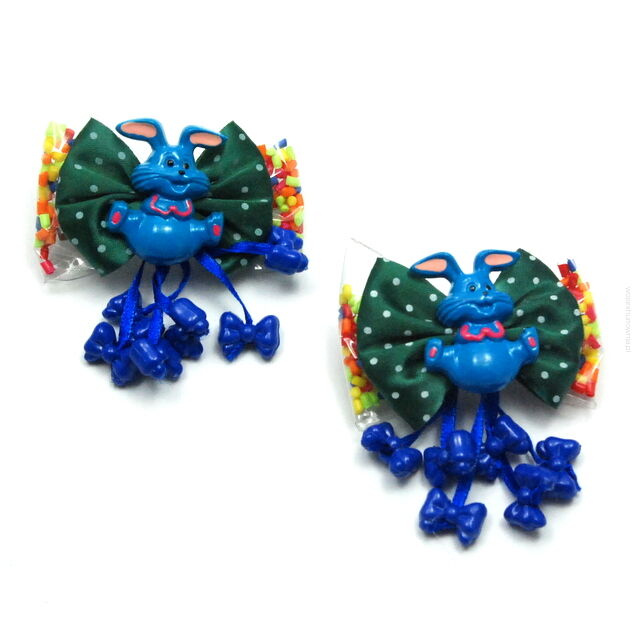 KLAMRY / SPINKI DO WŁOSÓW DZIECIĘCE Z KOKARDKĄ (2 SZTUKI) 0209-546