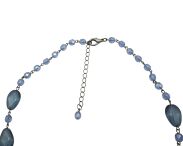 NASZYJNIK / WISIOR NIEBIESKI JABLONEX DROBNE KORALIKI (0644-1) - 4