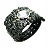 BRANSOLETKA SZEROKA ROZPINANA  OZDOBNA                                                (0611-5848 SA) - 3