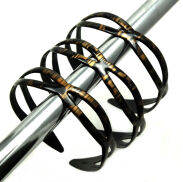 OPASKI DO WŁOSÓW BRĄZOWE 6 SZTUK FALOWANE (0314-513 SA) - 2