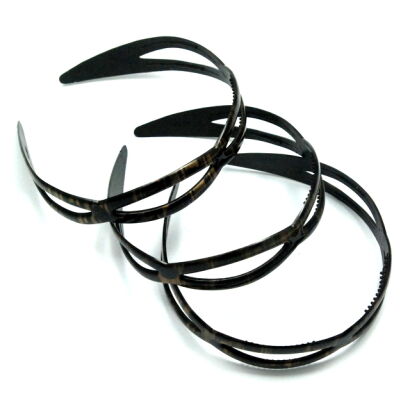 OPASKI DO WŁOSÓW BRĄZOWE 6 SZTUK FALOWANE (0314-513 SA)