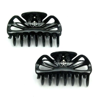 SZCZĘKI / KLAMRY DO WŁOSÓW OZDOBNE 2 SZTUKI                                      (SZD-6 SAH)