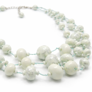 NASZYJNIK / WISIOREK Z ZIELONYMI KORALIKAMI (N-0602/5/3R C-1 SAM B) - 3