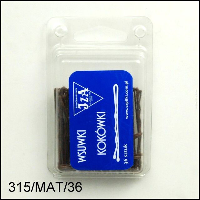 WSUWKA BRĄZ. MATOWA 2 KULKI 5 cm 36 sztuk