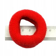 GUMKI DO WŁOSÓW DUŻE CZERWONE 10 SZTUK                                (0191-508) - 3