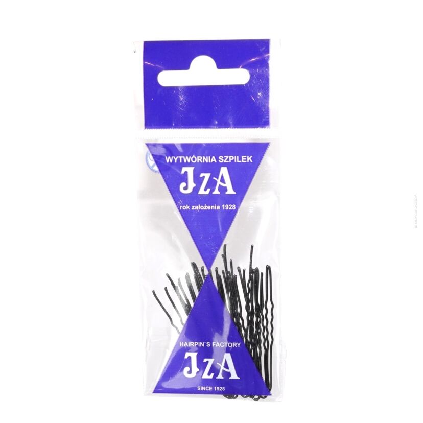 KOKÓWKA FRYZJERSKA KARBOWANA CZARNA 4.5 CM 20 SZTUK                              (B245/20)