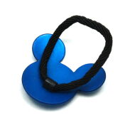 GUMKI DO WŁOSÓW OZDOBNE NIEBIESKIE-MISIE 2 SZTUKI (0842 SA) - 2