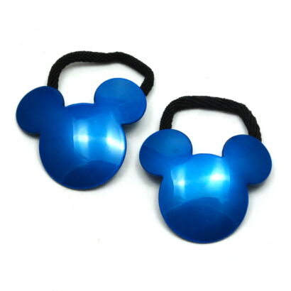 GUMKI DO WŁOSÓW OZDOBNE NIEBIESKIE-MISIE 2 SZTUKI (0842 SA)