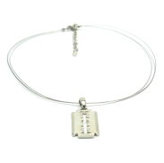 NASZYJNIK / WISIOREK NA STRUNACH Z ZAWIESZKĄ-ŻYLETKĄ                                                   6713-2 AS - 2