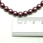 BRANSOLETKA KLASYCZNA FIOLETOWA Z PEREŁEK JABLONEX (BRPR-9 SAH) - 3