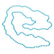 KORALE DŁUGIE, NIEBIESKIE, NIEROZPINANE 140 cm 12 SZTUK                                                                          (KRPL-2 SAM) - 2