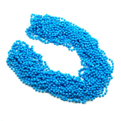 KORALE DŁUGIE, NIEBIESKIE, NIEROZPINANE 140 cm 12 SZTUK                                                                          (KRPL-2 SAM)