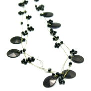 WISIOR / NASZYJNIK NA ŁAŃCUSZKACH CZARNY                                             (7W286-2 SAM4) - 3